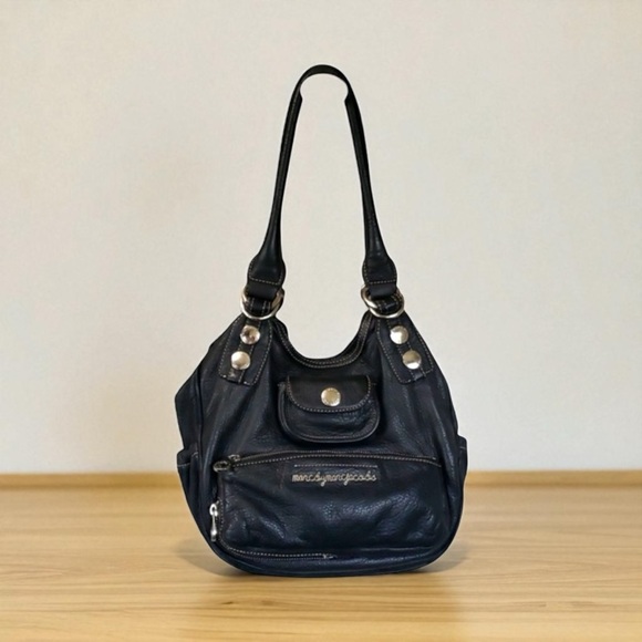 Marc By Marc Jacobs Handbags - Marc by Marc Jacobs Black Pebble Leather Shoulder Bag